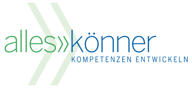 Logo, des Zertifikates "alles Könner Schule", das bestätigt, dass die campushebe Schule eine alles>>könnerSchule! ist